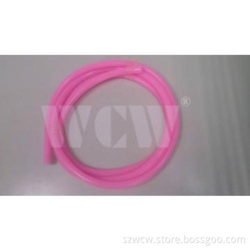 Colored silicone rubber tubing